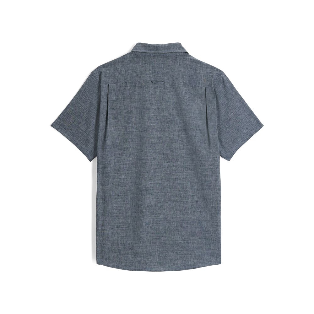 Royal Robbins Amp Lite II S/S Deep Blue HTR Y12600135-419 shirts en tops online bestellen bij Kathmandu Outdoor & Travel