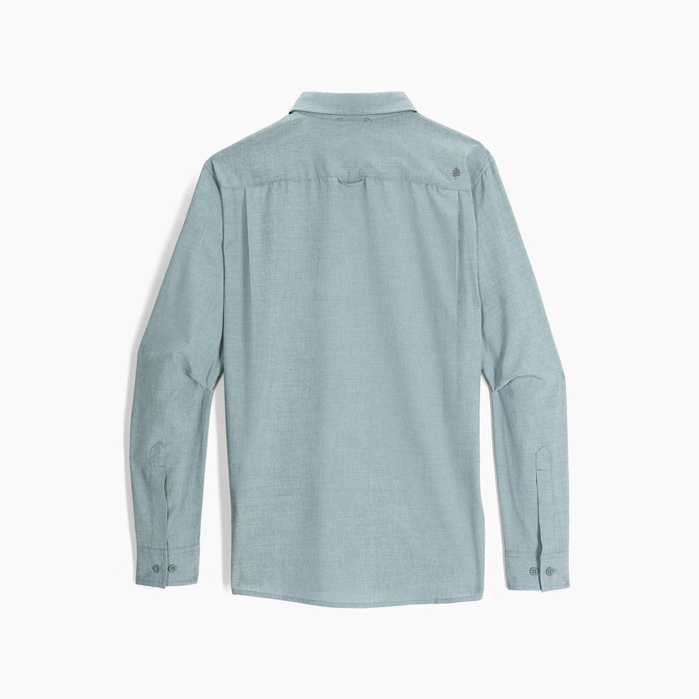 Royal Robbins Amp Lite II L/S Lt Slate Htr Y12600142-82 shirts en tops online bestellen bij Kathmandu Outdoor & Travel