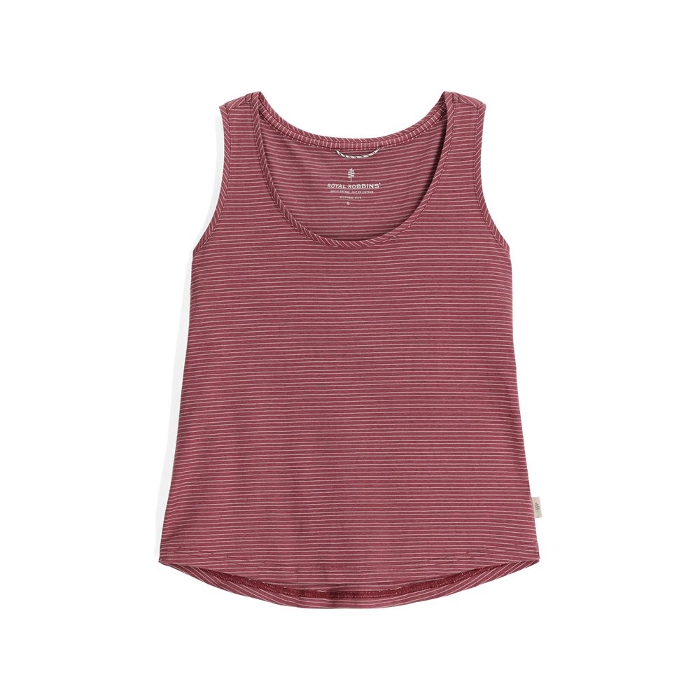 Royal Robbins Vacationer Boxy Tank Women's  Wild Rhubarb Str Y14600126-641 shirts en tops online bestellen bij Kathmandu Outdoor & Travel