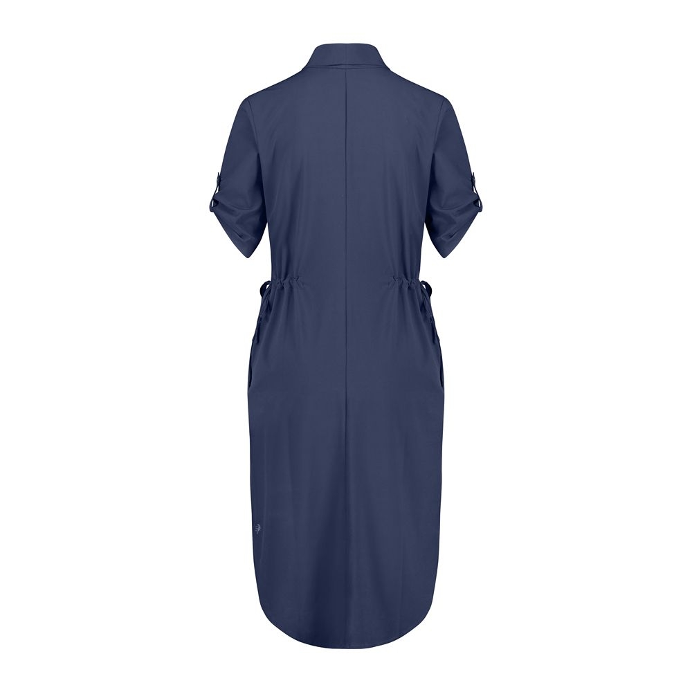 Royal Robbins Spotless Traveler Dress S/S Women's Navy Y326007-728 jurken en rokken online bestellen bij Kathmandu Outdoor & Travel