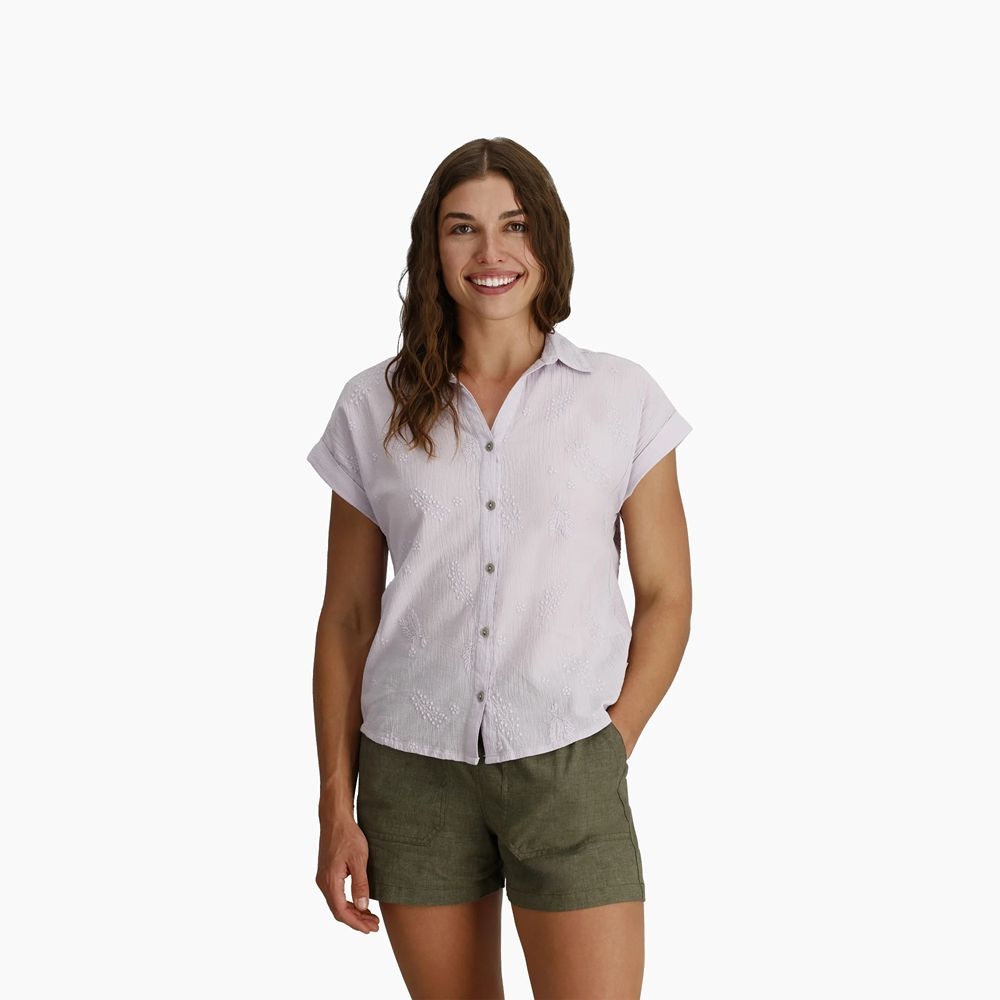 Royal Robbins Oasis S/S Women's Thistle Y621018-533 shirts en tops online bestellen bij Kathmandu Outdoor & Travel