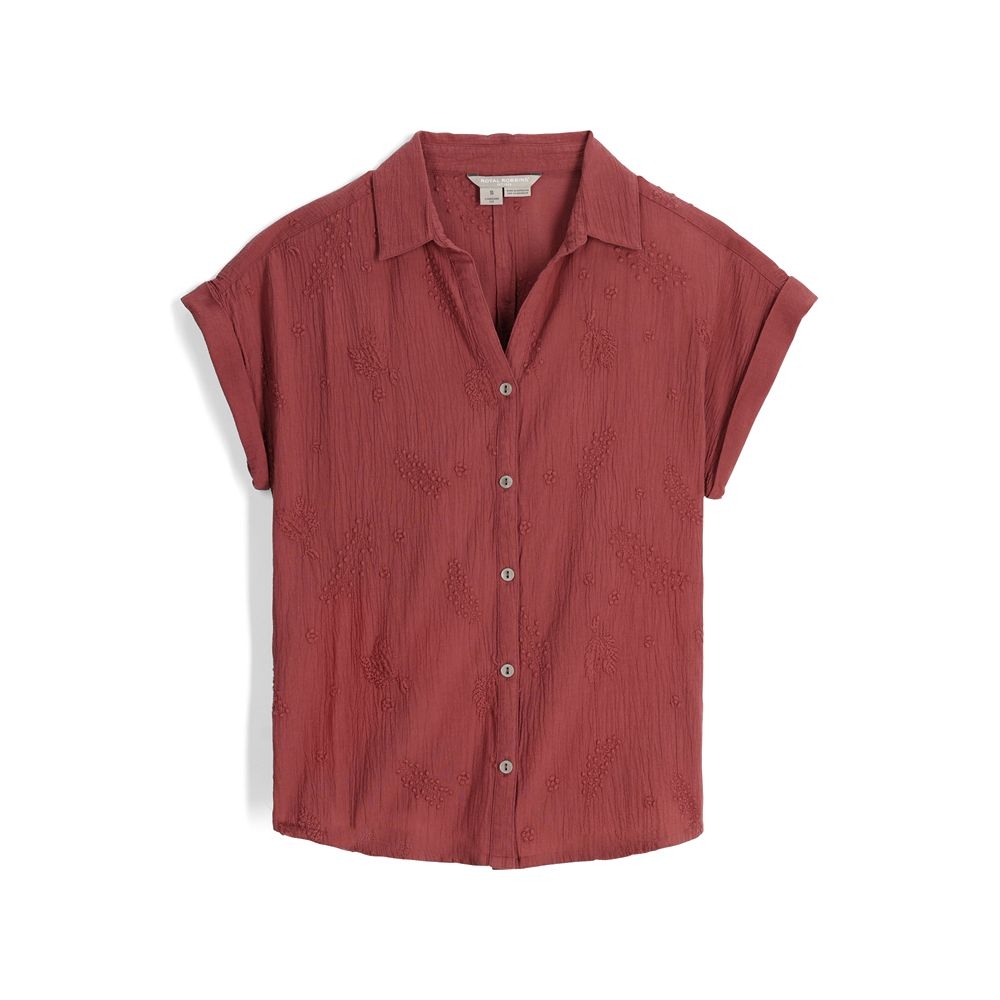 Royal Robbins Oasis S/S Women's Wild Rhubarb Y621018-602 shirts en tops online bestellen bij Kathmandu Outdoor & Travel