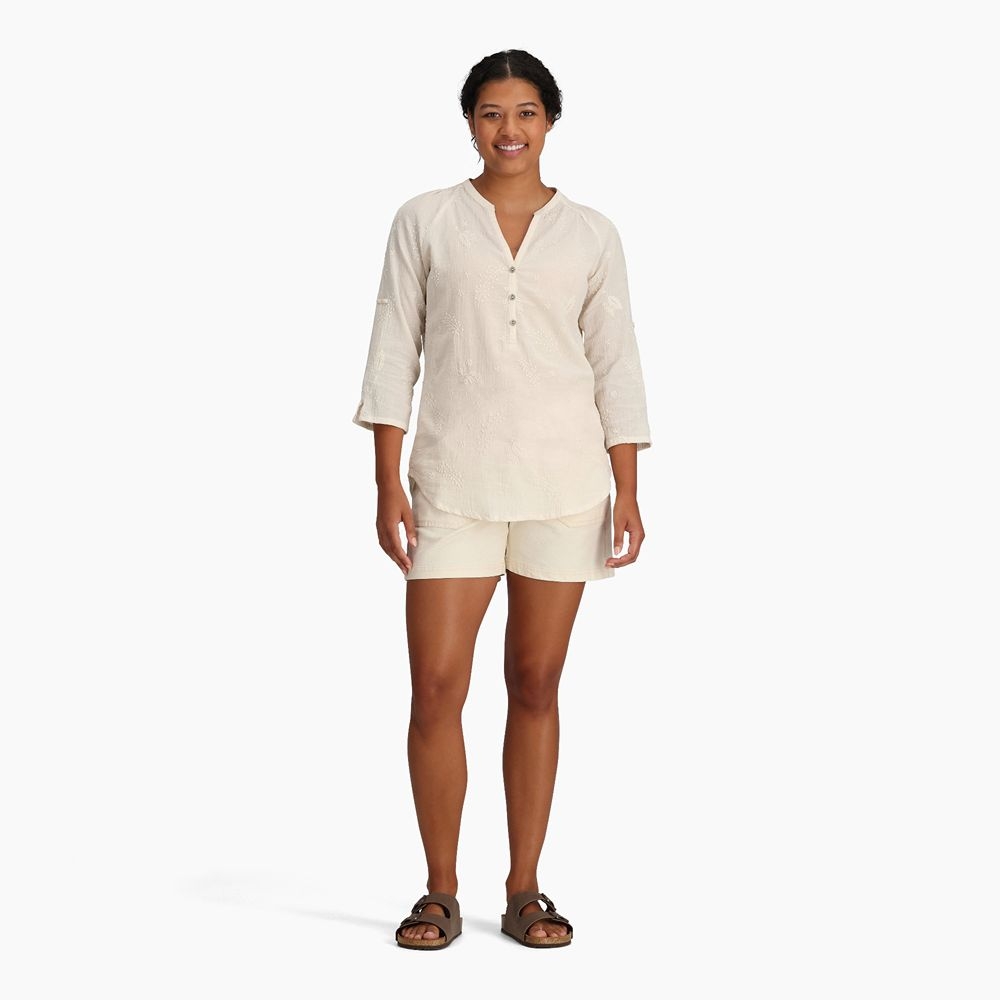 Royal Robbins Oasis Tunic II 3/4 Sleeve Women's Undyed Y622019-104 shirts en tops online bestellen bij Kathmandu Outdoor & Travel