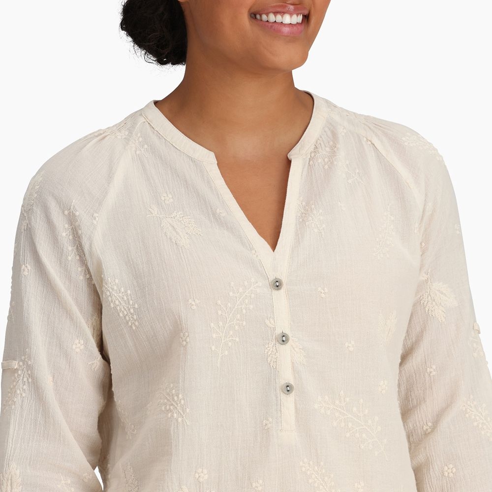 Royal Robbins Oasis Tunic II 3/4 Sleeve Women's Undyed Y622019-104 shirts en tops online bestellen bij Kathmandu Outdoor & Travel