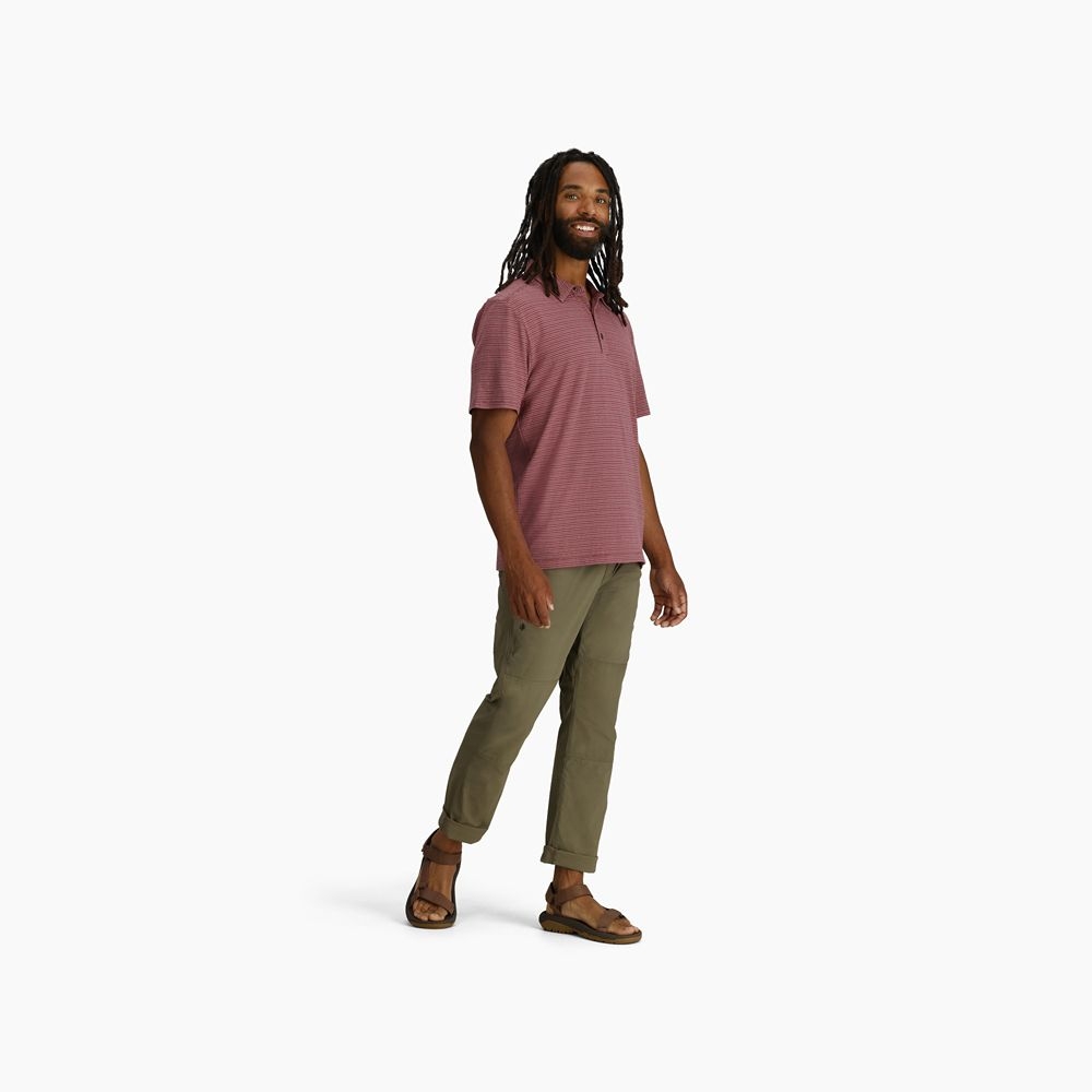 Royal Robbins Vacationer Polo Wild Rhubarb Str Y711030-641 shirts en tops online bestellen bij Kathmandu Outdoor & Travel