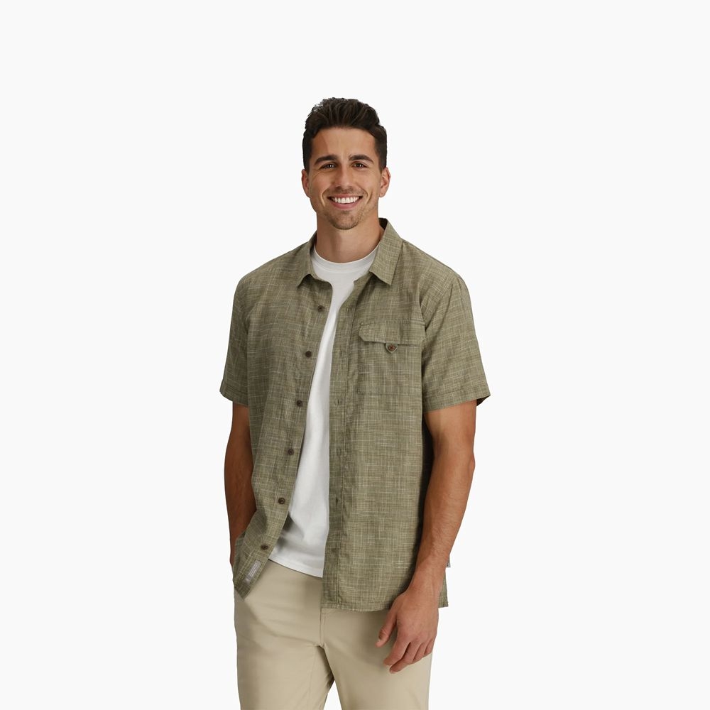 Royal Robbins Hempline Spaced S/S Fiddlehead Y721021-255 shirts en tops online bestellen bij Kathmandu Outdoor & Travel