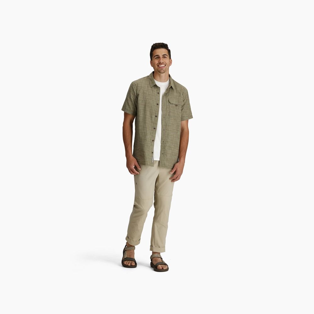 Royal Robbins Hempline Spaced S/S Fiddlehead Y721021-255 shirts en tops online bestellen bij Kathmandu Outdoor & Travel