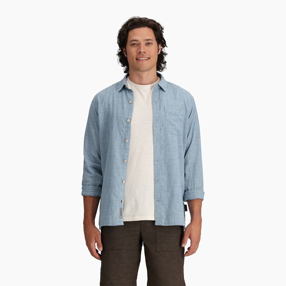 Royal Robbins Hempline Spaced L/S Mountain Spring Y722035-497 shirts en tops online bestellen bij Kathmandu Outdoor & Travel