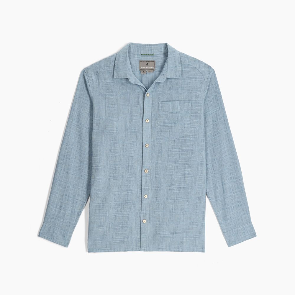 Royal Robbins Hempline Spaced L/S Mountain Spring Y722035-497 shirts en tops online bestellen bij Kathmandu Outdoor & Travel