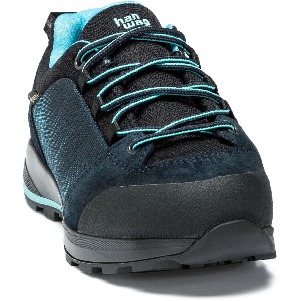 Hanwag Klarsby Low Bunion Lady GTX Navy/Sky H202101-7518 wandelschoenen dames online bestellen bij Kathmandu Outdoor & Travel