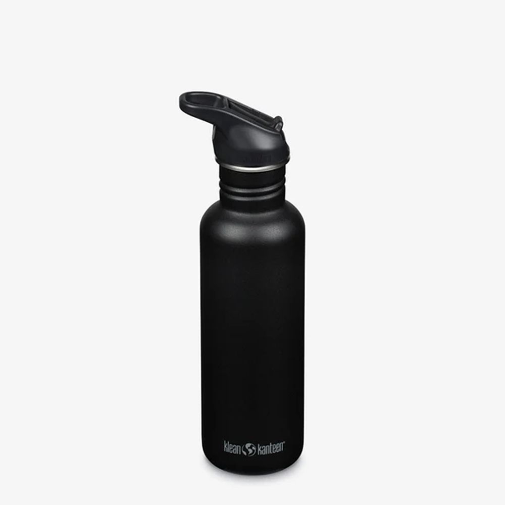 Klean Kanteen Drinkfles Classic met flip/sportdop, 800ml Black 1011193 drinkflessen en thermosflessen online bestellen bij Kathmandu Outdoor & Travel