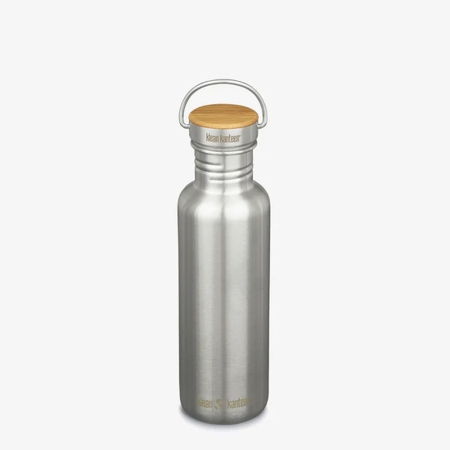 Klean Kanteen  Drinkfles Reflect met bamboedop, 800ml Brushed Stainless