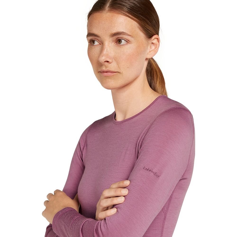 Icebreaker 200 Oasis LS Crewe Women's Deco IB104375-02V1 shirts en tops online bestellen bij Kathmandu Outdoor & Travel