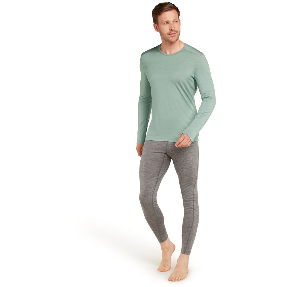 Icebreaker 200 Oasis LS Crewe Moss IB104365-01G1 shirts en tops online bestellen bij Kathmandu Outdoor & Travel