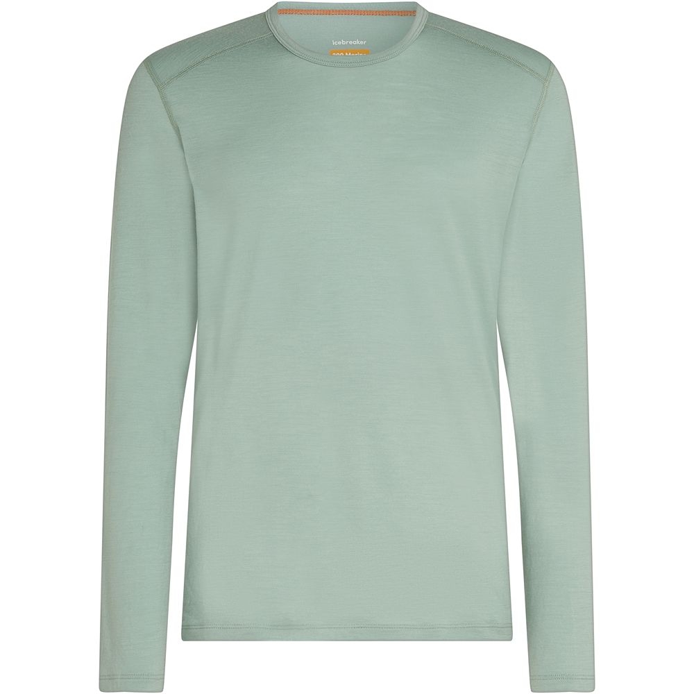 Icebreaker 200 Oasis LS Crewe Moss IB104365-01G1 shirts en tops online bestellen bij Kathmandu Outdoor & Travel