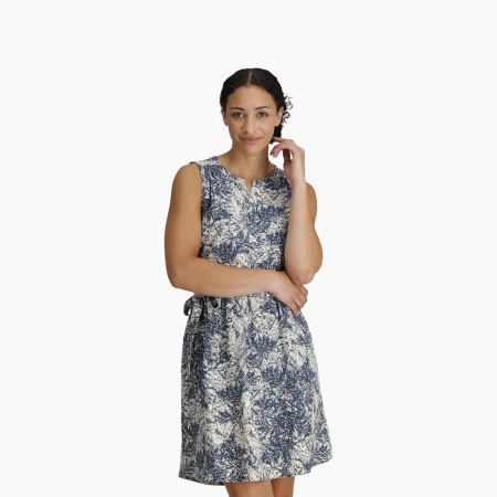 Royal Robbins  Spotless Traveler Tank Dress Deep Blue Fern Pt