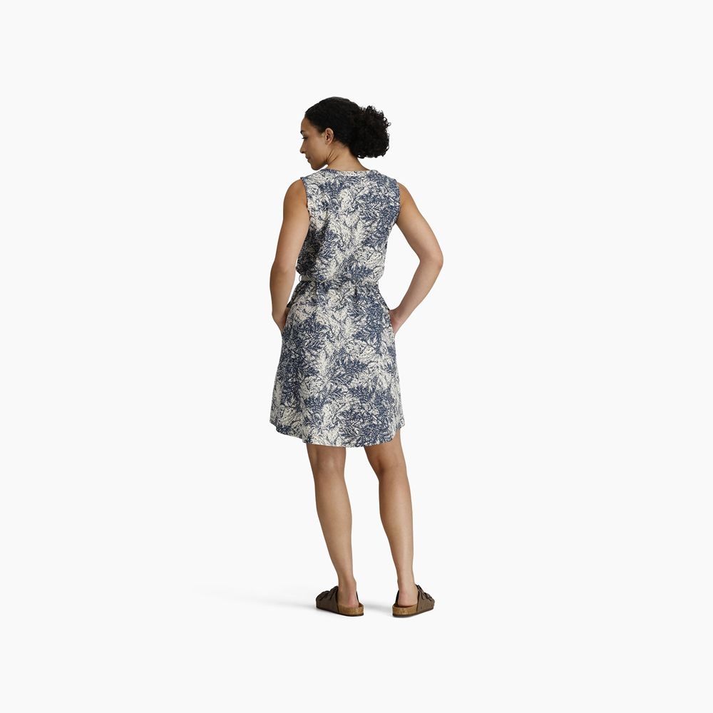Royal Robbins Spotless Traveler Tank Dress Deep Blue Fern Pt Y326002-494 jurken en rokken online bestellen bij Kathmandu Outdoor & Travel