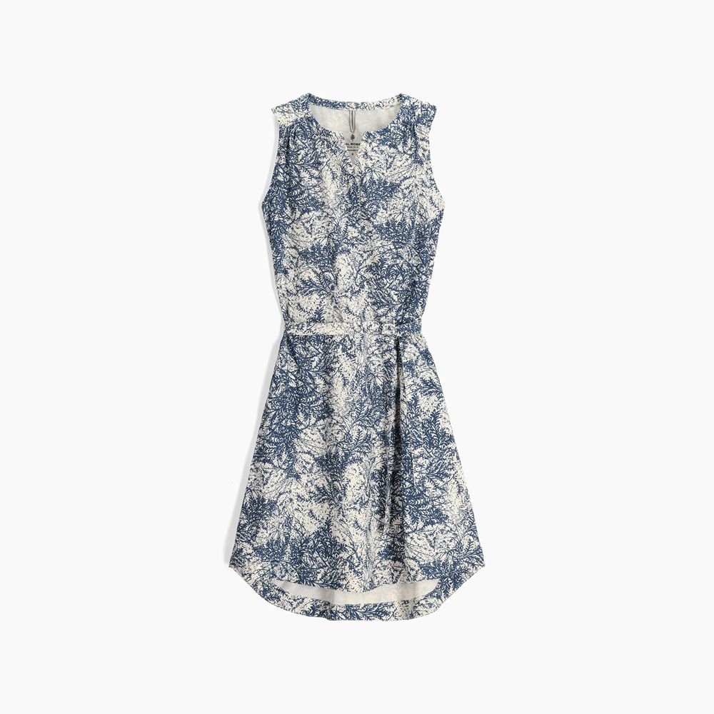 Royal Robbins Spotless Traveler Tank Dress Deep Blue Fern Pt Y326002-494 jurken en rokken online bestellen bij Kathmandu Outdoor & Travel