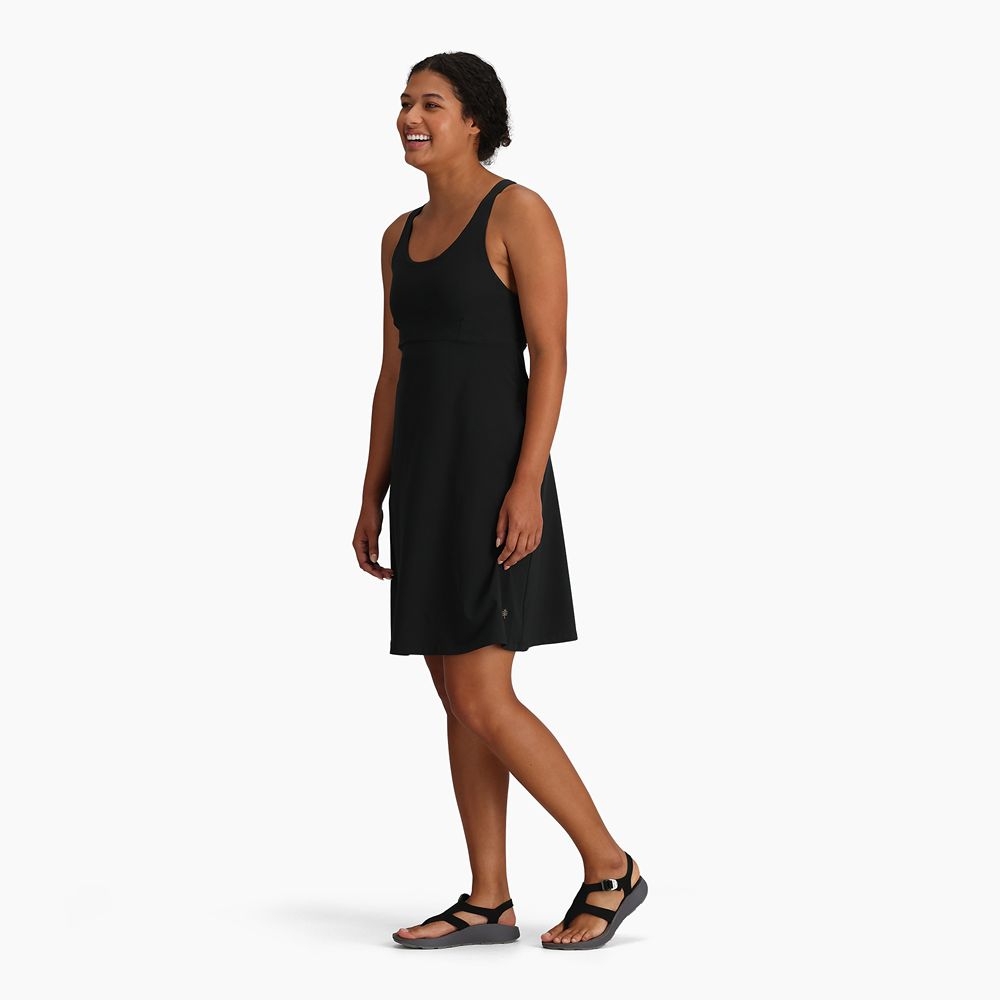 Royal Robbins Spotless Evolution Tank Dress Black Y326012-37 jurken en rokken online bestellen bij Kathmandu Outdoor & Travel