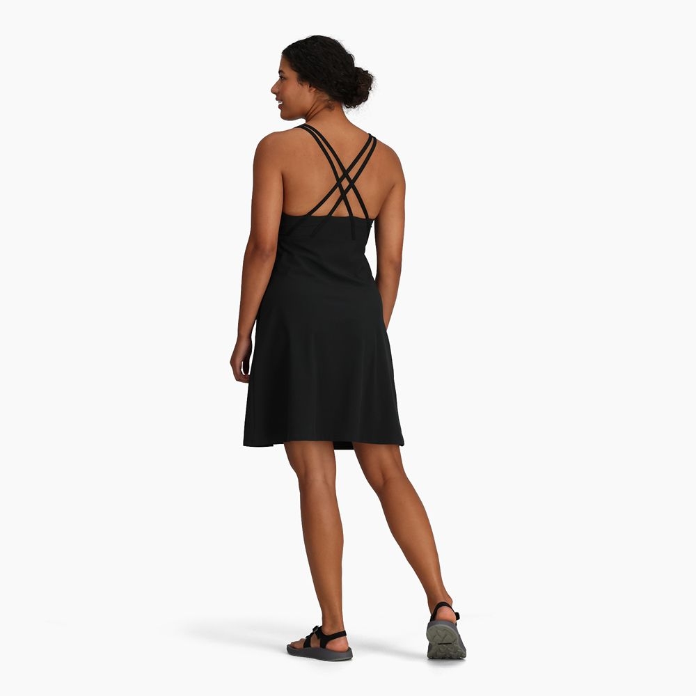 Royal Robbins Spotless Evolution Tank Dress Black Y326012-37 jurken en rokken online bestellen bij Kathmandu Outdoor & Travel