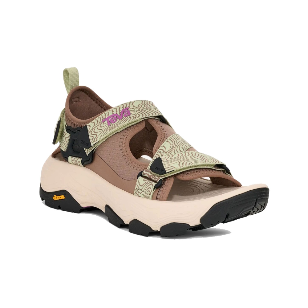 Teva Grandview Max Sandal Women's Caribou/ Seedling 1166230-CDLN sandalen online bestellen bij Kathmandu Outdoor & Travel