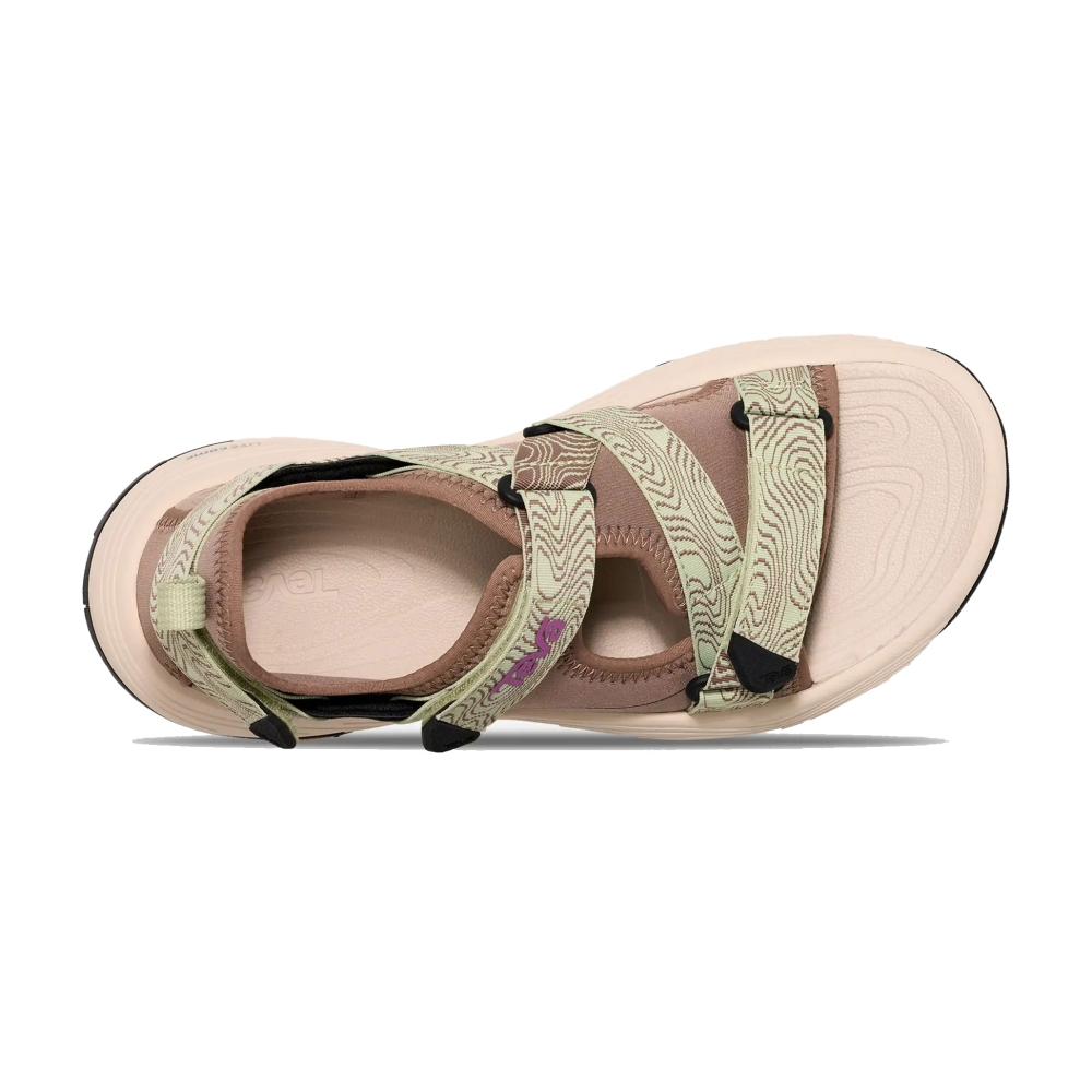 Teva Grandview Max Sandal Women's Caribou/ Seedling 1166230-CDLN sandalen online bestellen bij Kathmandu Outdoor & Travel
