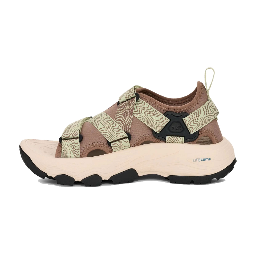 Teva Grandview Max Sandal Women's Caribou/ Seedling 1166230-CDLN sandalen online bestellen bij Kathmandu Outdoor & Travel