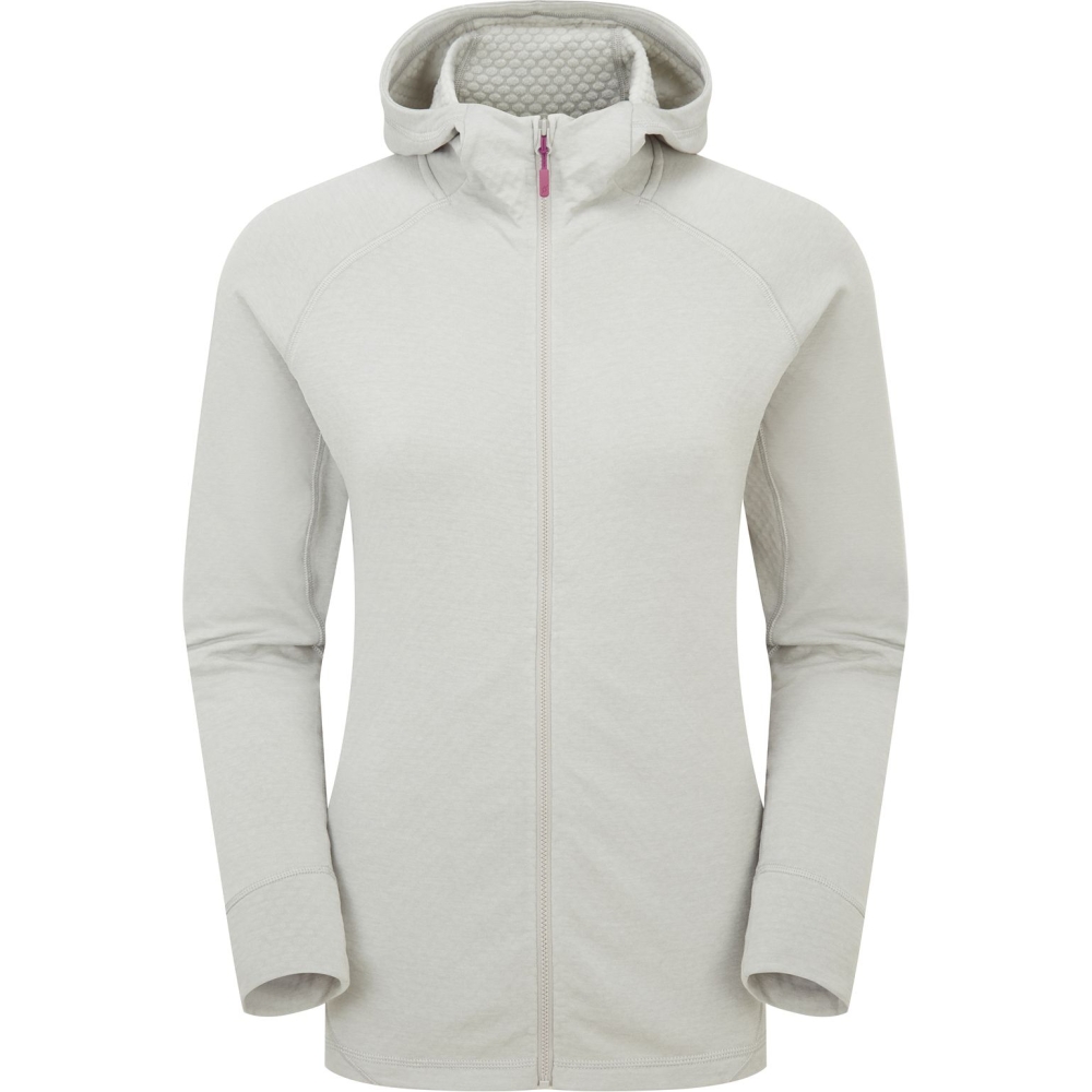 Rab Nexus Hoody Women's Light Zinc QFF-71-LZN fleeces en truien online bestellen bij Kathmandu Outdoor & Travel