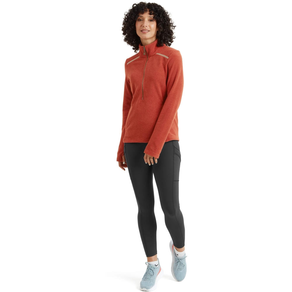 Sherpa Adventure Gear Rolpa Eco Pullover Zip Women's Rust SW26050-444 fleeces en truien online bestellen bij Kathmandu Outdoor & Travel