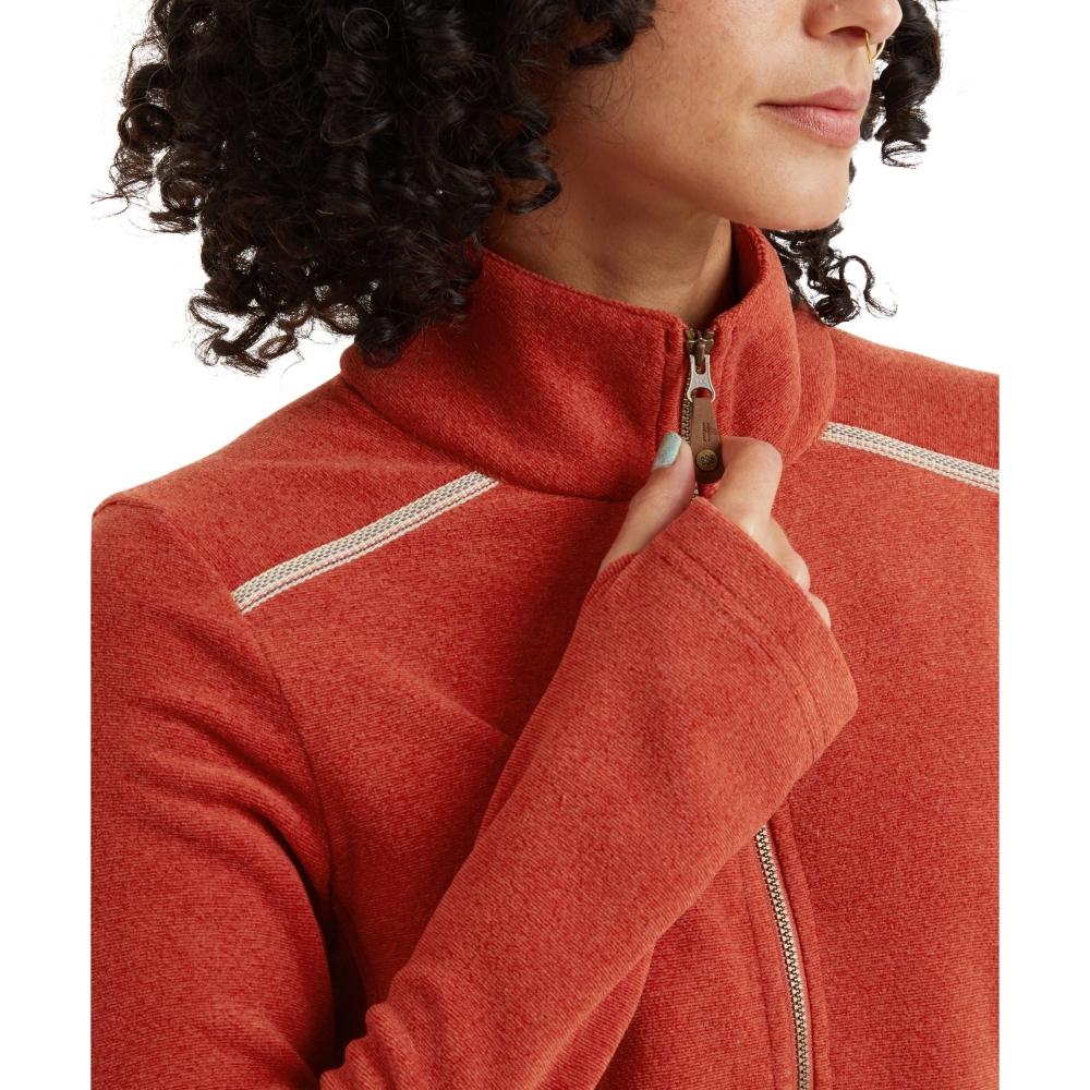 Sherpa Adventure Gear Rolpa Eco Pullover Zip Women's Rust SW26050-444 fleeces en truien online bestellen bij Kathmandu Outdoor & Travel