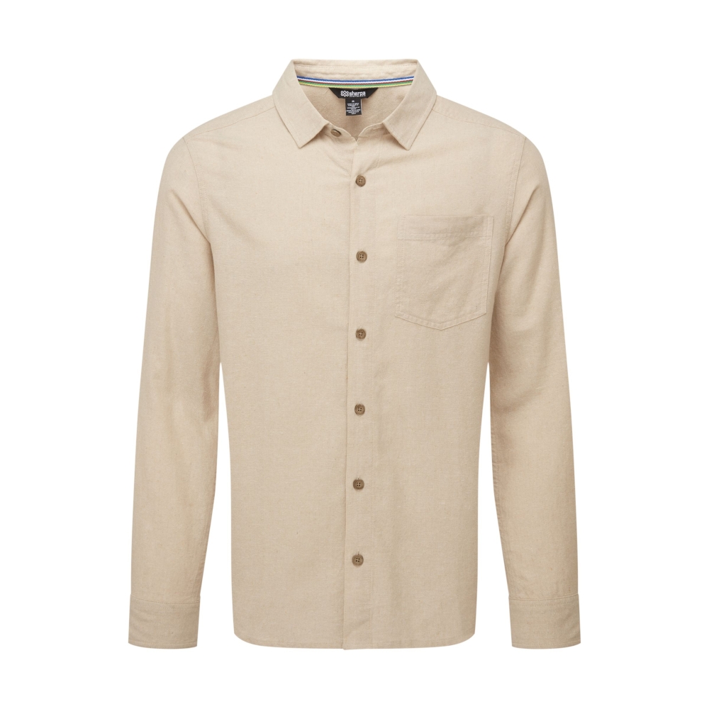 Sherpa Adventure Gear Daha LS Shirt Bardiya Sand SM12042-118 shirts en tops online bestellen bij Kathmandu Outdoor & Travel