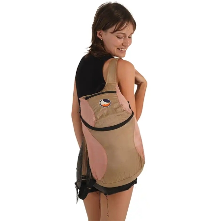 Ticket to the Moon  Mini Backpack Ice Brown / Peach