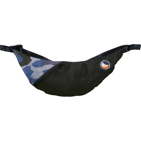 Ticket to the Moon  Upcycled Sling Bag Black / Camo
