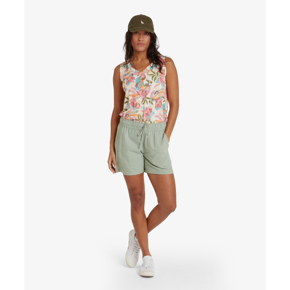 Sherpa Adventure Gear Neha V-Neck Tank Women's Rosie Peacock SW20013-458 shirts en tops online bestellen bij Kathmandu Outdoor & Travel