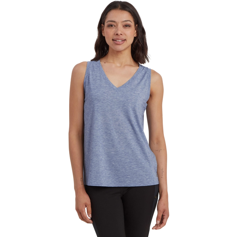 Sherpa Adventure Gear Asha V-Neck Tank Women's Seaport Blue SW20022-738 shirts en tops online bestellen bij Kathmandu Outdoor & Travel