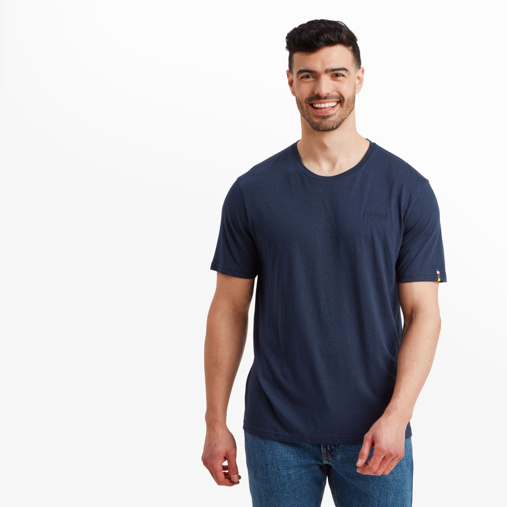 Sherpa Adventure Gear Bali Tee Rathee Blue SM10047-392 shirts en tops online bestellen bij Kathmandu Outdoor & Travel