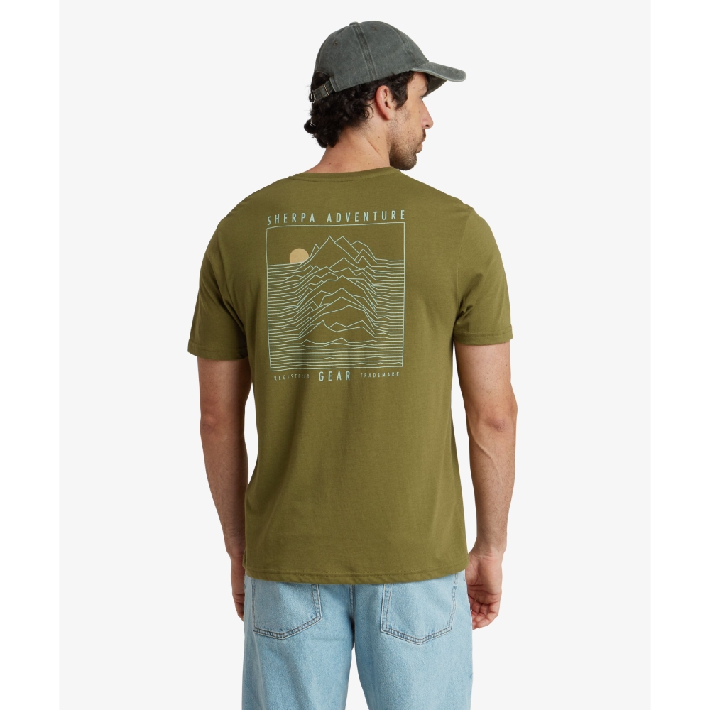 Sherpa Adventure Gear Bali Terrain Tee Moss SM11069-831 shirts en tops online bestellen bij Kathmandu Outdoor & Travel