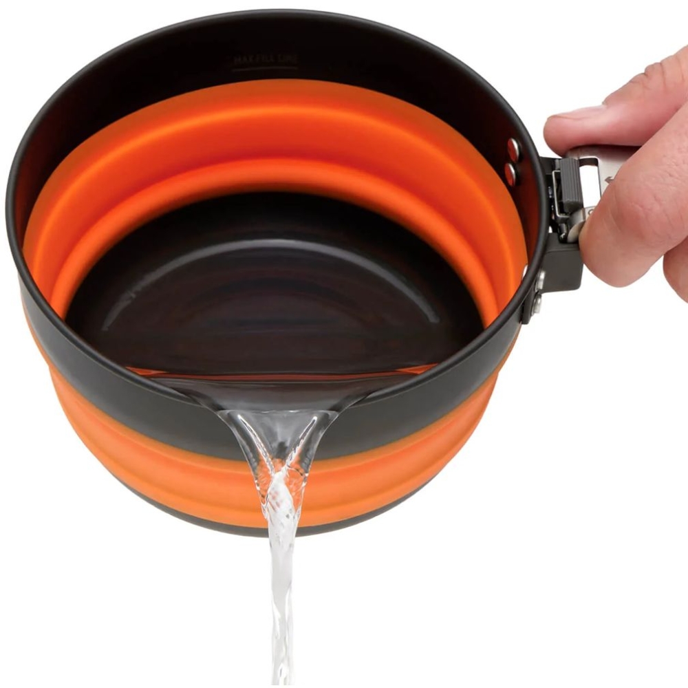 Sea to Summit Frontier UL Collapsible Pot - 1L Puffin's Bill Orange ACK025021-380603 koken online bestellen bij Kathmandu Outdoor & Travel