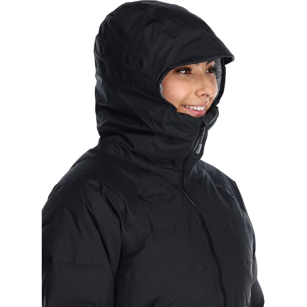 Rab Valiance Parka Women's Black QDB-51-BLK jassen online bestellen bij Kathmandu Outdoor & Travel