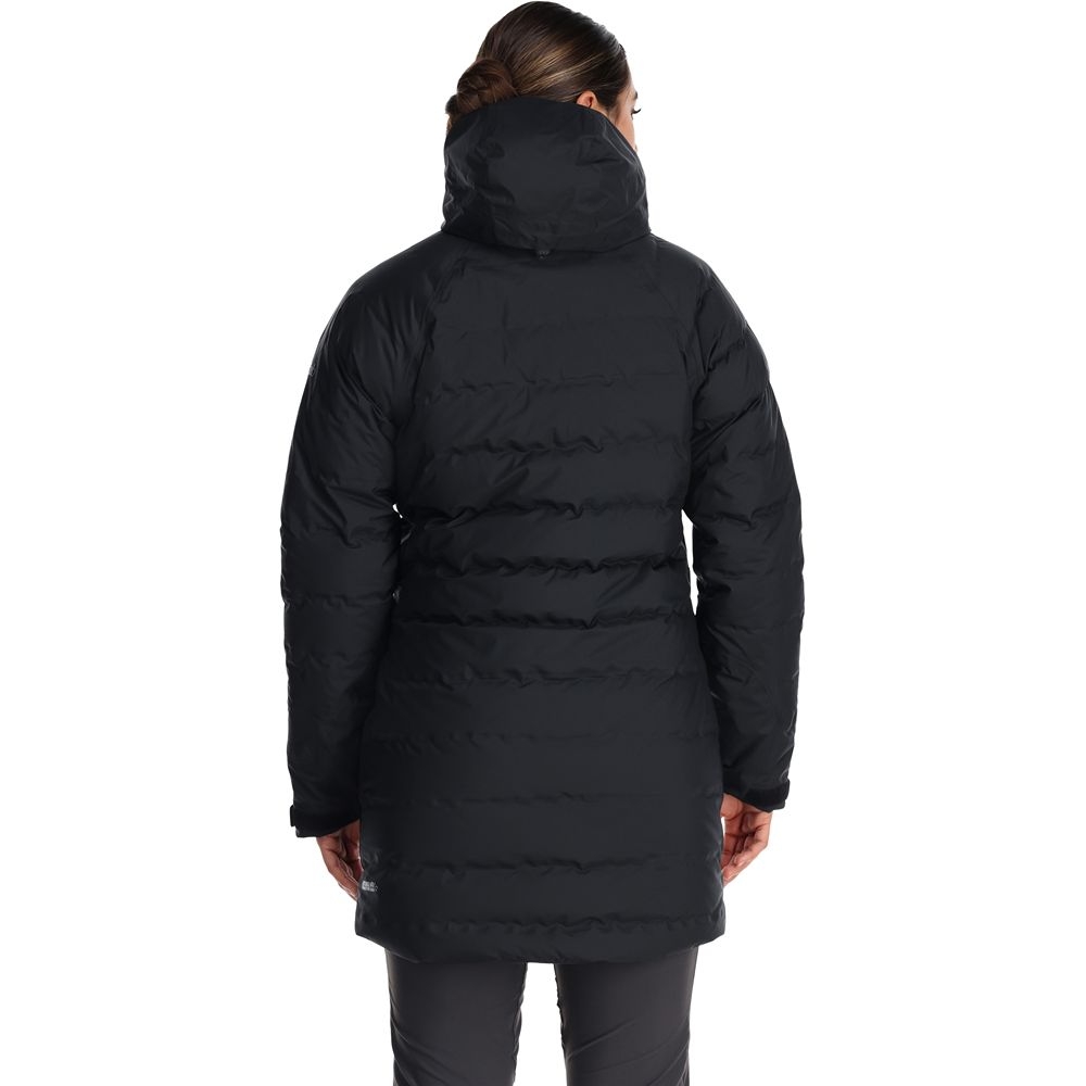 Rab Valiance Parka Women's Black QDB-51-BLK jassen online bestellen bij Kathmandu Outdoor & Travel