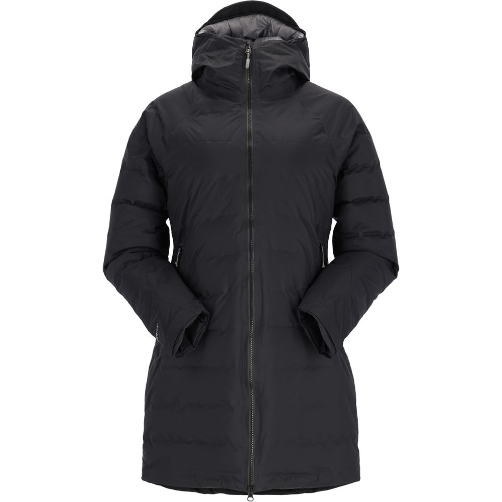 Rab Valiance Parka Women's Black QDB-51-BLK jassen online bestellen bij Kathmandu Outdoor & Travel
