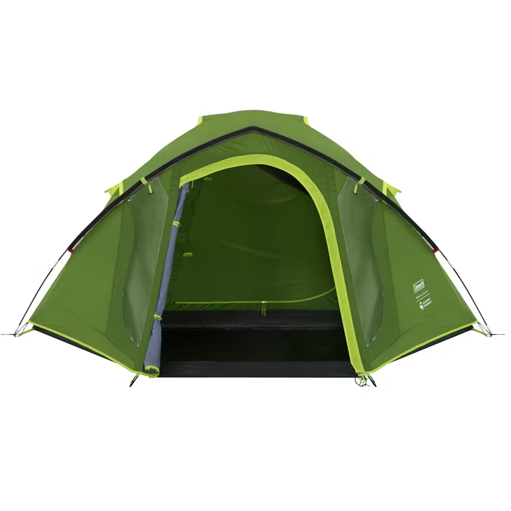 Coleman Darwin 3+ BlackOut Groen 2209416 tenten online bestellen bij Kathmandu Outdoor & Travel