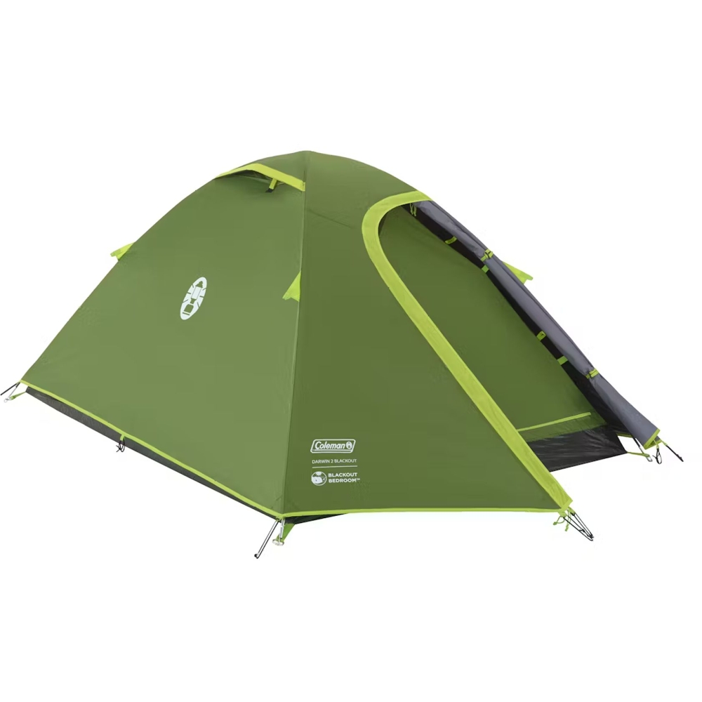 Coleman Darwin 2 BlackOut Groen 2209446 tenten online bestellen bij Kathmandu Outdoor & Travel