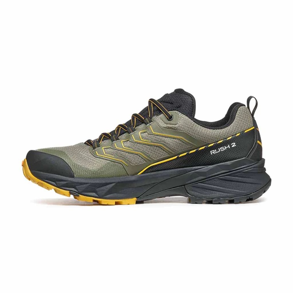 Scarpa Rush 2 GTX Moss/Sulphur 63131G-M-1033 wandelschoenen heren online bestellen bij Kathmandu Outdoor & Travel