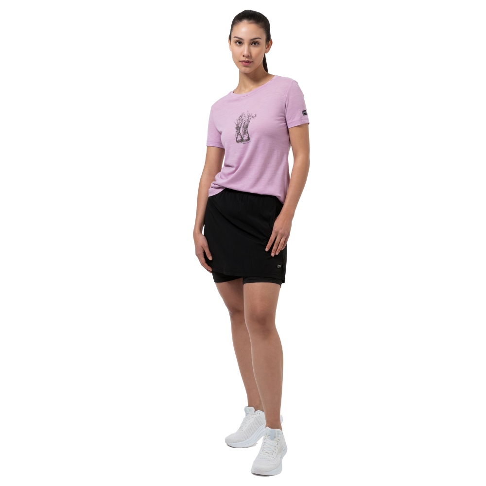 Super Natural Hiking Skirt Women's Jet Black SNW021650-872 jurken en rokken online bestellen bij Kathmandu Outdoor & Travel