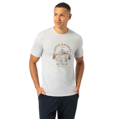 Super Natural  Landi Bio J Tee White Stone Melange/Kangaroo