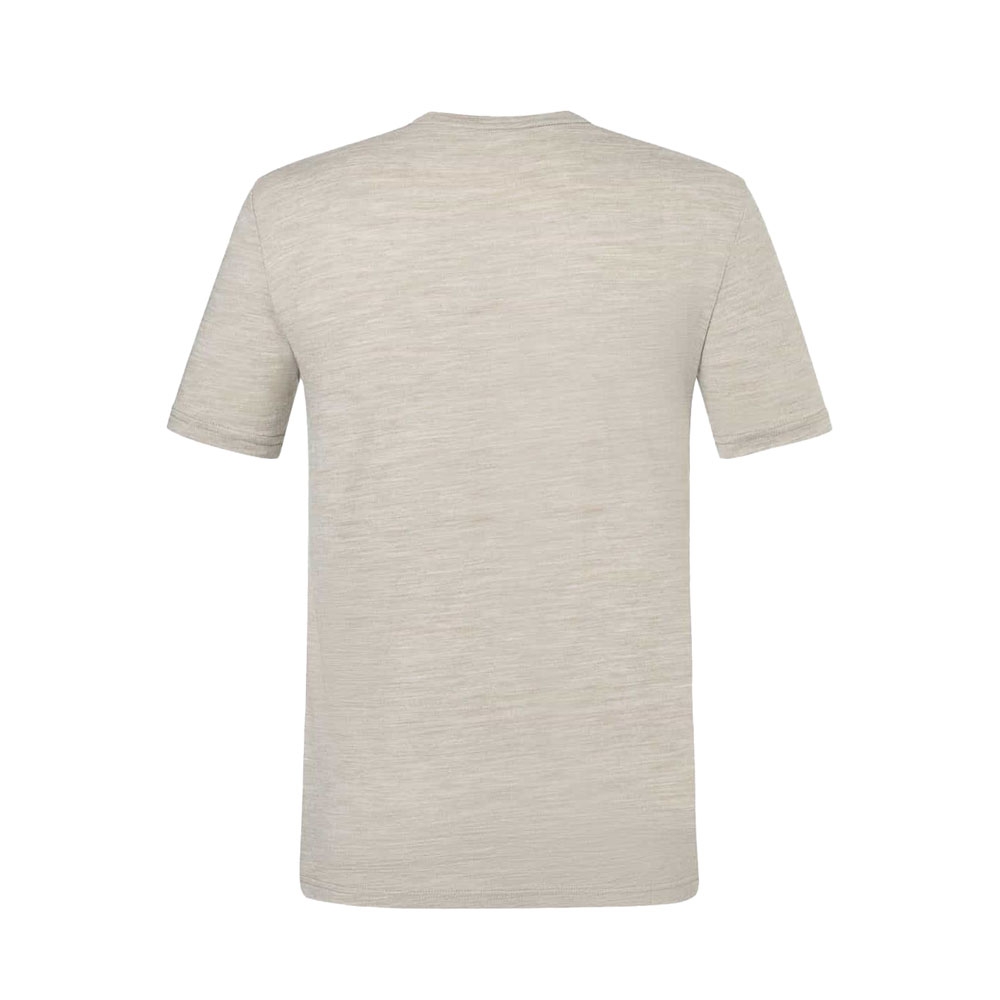 Super Natural Sailor Tee Vintage Khaki Melange/Black In SNMP01120-38F shirts en tops online bestellen bij Kathmandu Outdoor & Travel