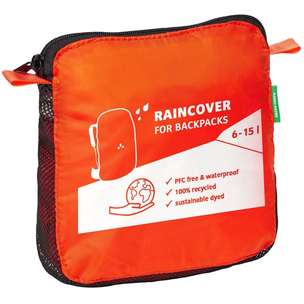 Vaude Raincover 6-15L Orange 46863227 dagrugzakken online bestellen bij Kathmandu Outdoor & Travel