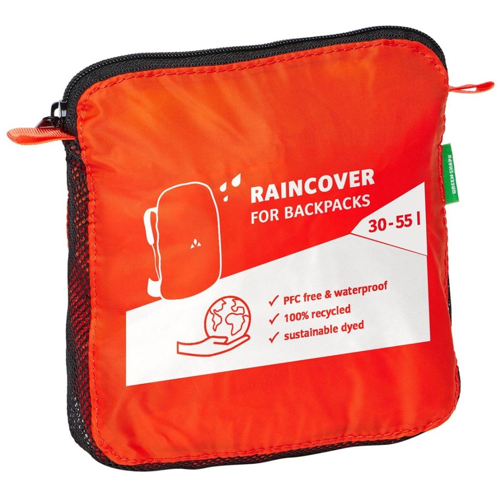 Vaude Raincover 30-55L Orange 46865227 dagrugzakken online bestellen bij Kathmandu Outdoor & Travel