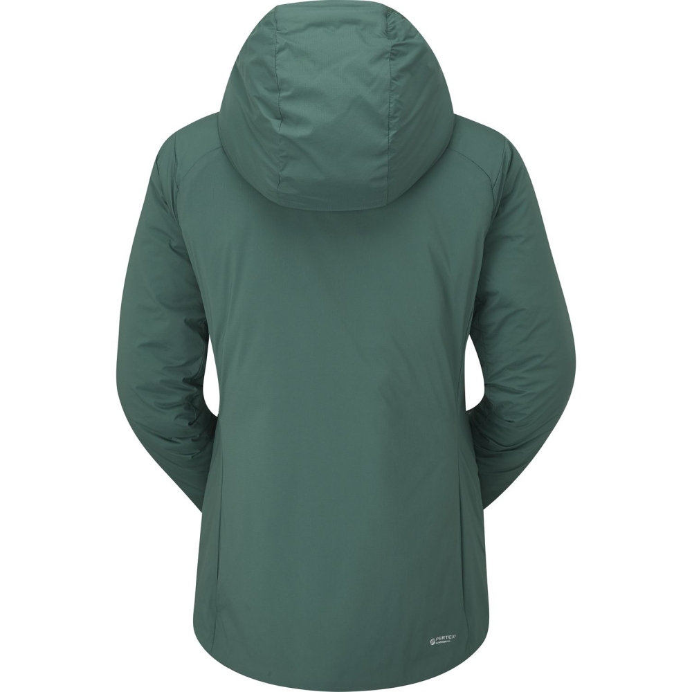 Rab Xenair Alpine Jacket Women's  Green Slate QIP-10-GNS jassen online bestellen bij Kathmandu Outdoor & Travel